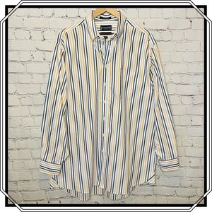 Stafford Signature The Country Club Button Down Dress Shirt Size 17-1/2 …